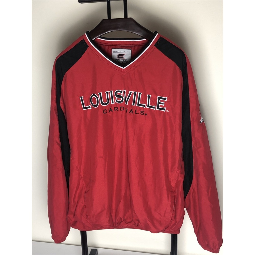 Vintage Louisville Cardinals Colosseum Crewneck Sweatshirt Mens Size Large Red